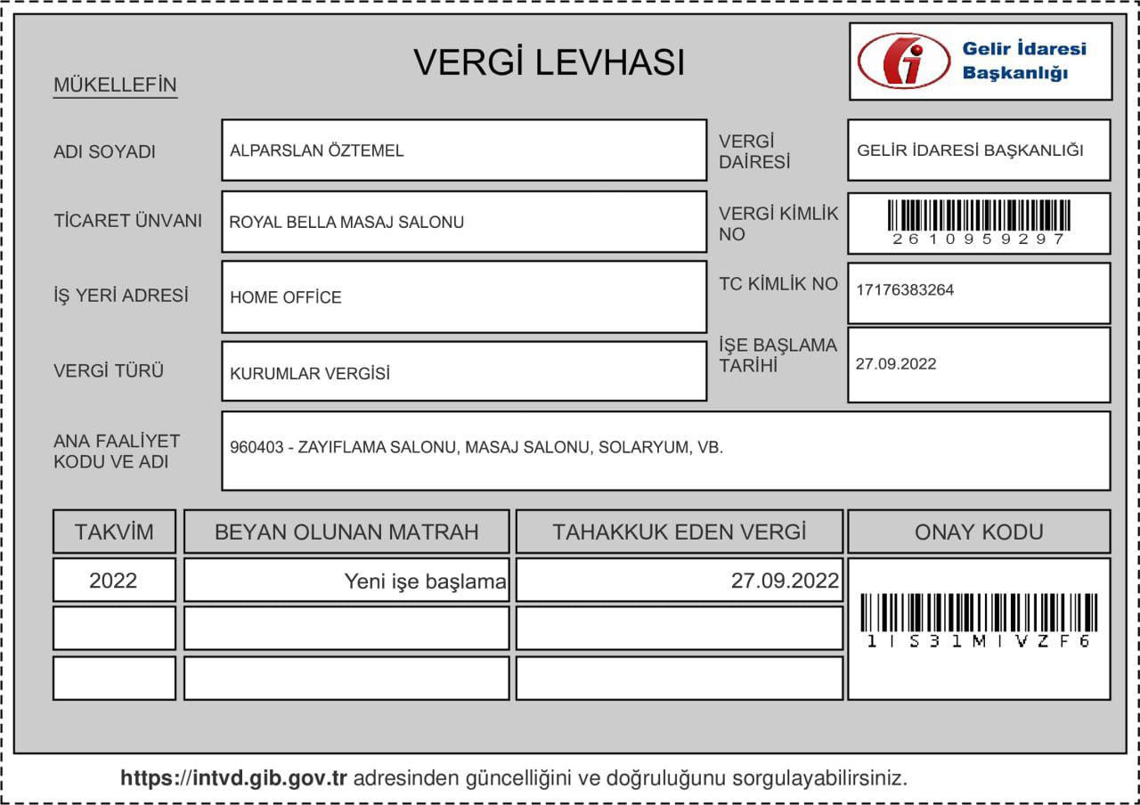 Vergi Levhası